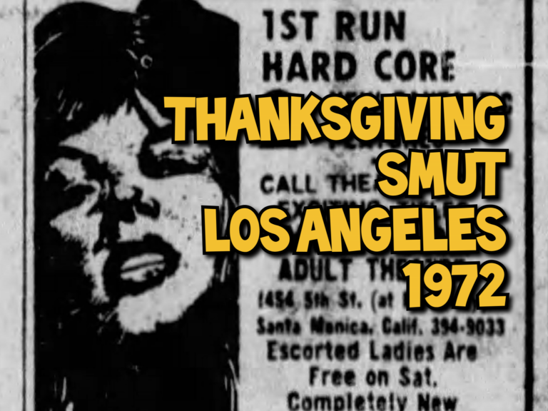 THANKSGIVING SMUT – November 24, 1972