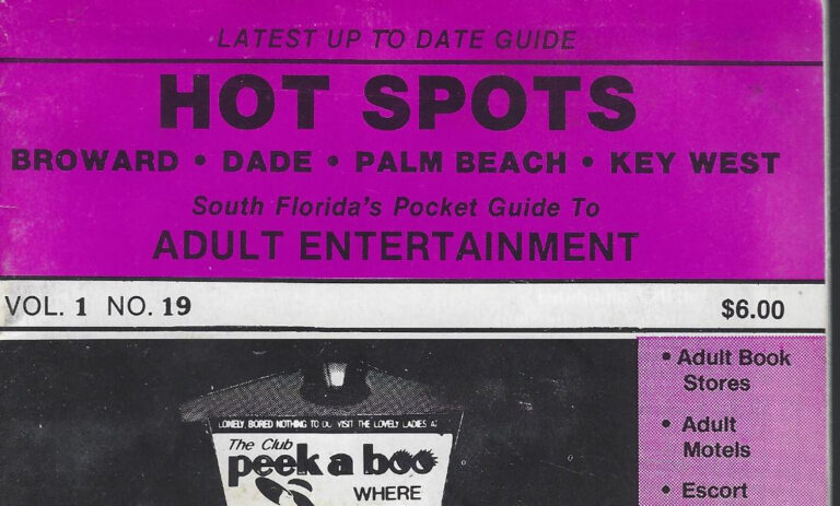 HOT SPOTS MAGAZINE – SOUTH FLORIDA – MID-80s